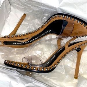 Authentic Alexander Wang Nude Studded heels
